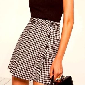 SEXY CHECKERS REFORMATION DELIA SKIRT